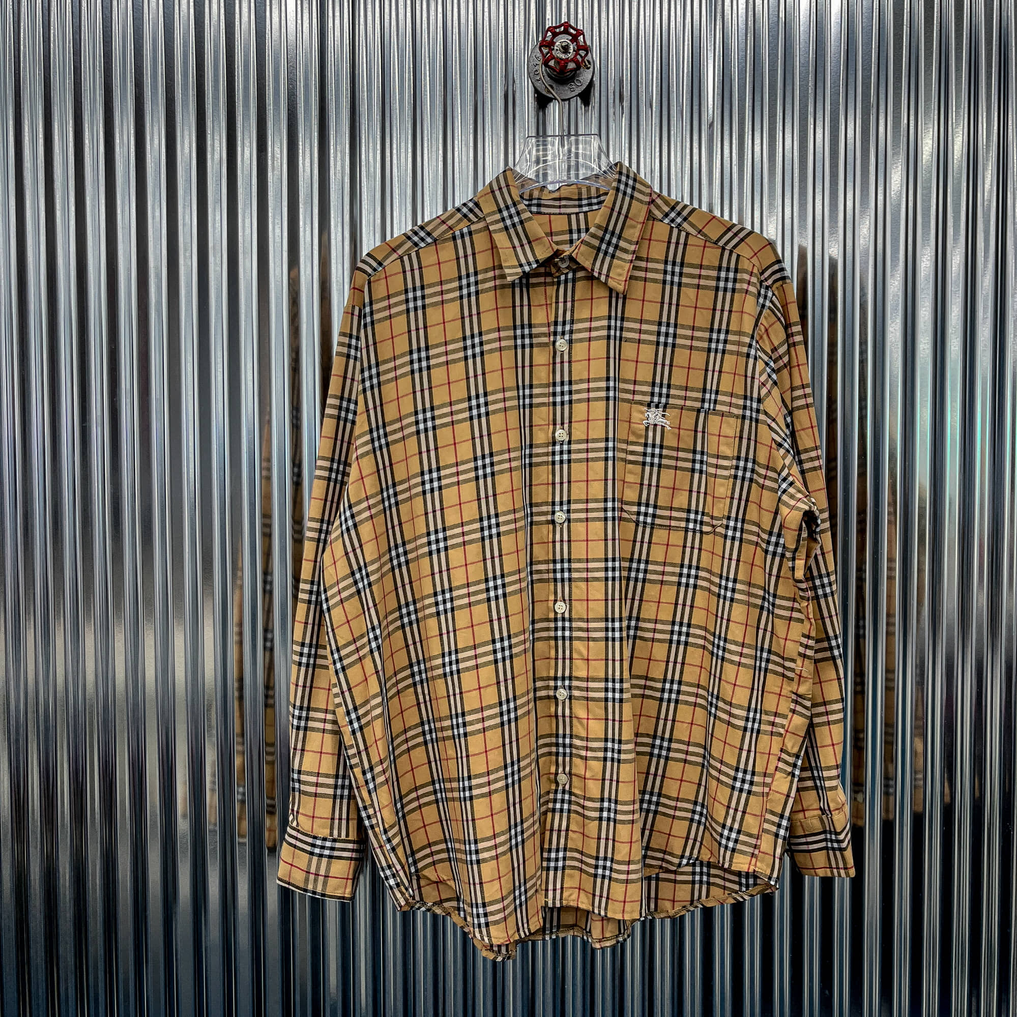 버버리 노바체크 셔츠 (국내 XL) L823