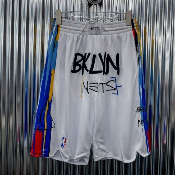 저스트돈 NBA 브루클린 네츠 바스켓볼 숏 팬츠 (XL) E4